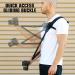 USA GEAR Camera Sling Shoulder Strap with Neoprene Safety Tether & Accessory Pocket - Compatible with Canon, Nikon, Sony DSLR & Mirrorless Cameras (Black) - Buy Online on GoSupps.com