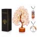 Rose Quartz Tree - Spiritual Gifts - Crystal Tree - Quartz Crystal - Housewarming Gifts for Women - Pink Room Decor - Tree of Life - Gemstones and Crystals - Meditation Accessories - Gemstone Tree Rose Quartz Golden Wire