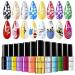 NICOLE DIARY Nail Art Stamping Polish Set - 12 Colors for DIY Nail Designs | Party, Holiday & Special Events - Buy Online on GoSupps.com