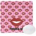 YouCustomizeIt Personalized Lips (Pucker Up) Washcloth Square (12" x 12")