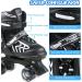 SZHZS Kids Roller Skates | Adjustable for Youth and Adults | All Light up Wheels | Black&White - Medium - Buy Online on GoSupps.com