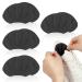 Mivora heel cushion 8 self-adhesive shoe cushions for large shoes heel protection heel pillow self-adhesive anti-bubble inserts heel protector pads rub against slipping (black)
