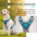 Thinkpet Anti-Zug Dog Harness - Adjustable Breathable Reflective Dog Harness with Handle - No Choking Design - Bright Blue-Green (M) - 1 Pack | International Shipping Available - Buy Online on GoSupps.com