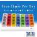 Buy GMS 4 Times a Day Rainbow Pill Organizer - 7 Removable Boxes for Easy Medication Management Worldwide - Buy Online on GoSupps.com