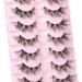 ALPHONSE 3D Cluster False Eyelashes - Natural Fluffy Wispy Lash Extension Strip for Cat Eye Look - DIY Manga Eyelash Pack - Buy Online on GoSupps.com