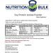 Soy Protein Isolate Powder - Non-GMO Vegan Gluten-Free Dairy-Free (16 oz) | NutritionBulk.com - Buy Online on GoSupps.com
