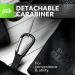 Sweat Absorbing Microfiber Handkerchief 3 Pack Black - 15x15 with Carabiner | Soft Sport Towel for Hands, Face, Body | Neck Sweat Rag & Tactical Use - Buy Online on GoSupps.com