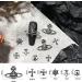 110Pcs Cross Nail Charm 3D Nail Charms for Acrylic Nails - Retro Silver Vintage Metal Nail Rhinestones Planet Gems - DIY Nail Decorations - Buy Online on GoSupps.com
