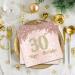 40 Pink Napkins for 30th Birthday - Premium 33x33cm Party Decor for Men & Women - Buy Online on GoSupps.com