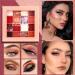 Eye Shadow Pallets for Women - Makeup Pallet Red Eyeshadow 16 Colors - Long Lasting Highly Pigmented Makeup Palettes Red Eye Shadow Matte Shimmer Women Girls Kagrote - Buy Online on GoSupps.com