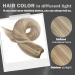 Moresoo Real Human Hair Sew in Weft Extensions Light Brown Platinum Blonde 14 Inch Double Weft Thick Hair - #P9A/60 | 100g - Buy Online on GoSupps.com