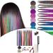 kawehiop Versatile 12 Colors Hair Extension Tinsel Kit 2400 Strands for Styling Women and Men 94cm 1Set 1Set 94cm - Buy Online on GoSupps.com
