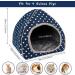 BWOGUE Cozy Guinea Pig Bed Cave House for Small Pets - Blue Hideout for Dwarf Rabbits, Hedgehogs, and Hamsters - Winter Nest and Cage Accessory - Buy Online on GoSupps.com