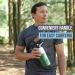 Embrava 32oz Insulated Sports Water Bottle - Quick Open Lid for Gym and Outdoors - Leak Proof, BPA-Free Stainless Steel - Black/White - Buy Online on GoSupps.com