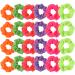 24 Pieces 80s Neon Hair Scrunchy Neon Hair Accessories for Women Scrunchy Tie Chiffon Hair Tie Elastic Hair Bobbles Solid Color Ponytail Scrunchy for Halloween Neon Birthday Party (Multicolor)