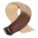 Tape In Hair Extensions #17/20 Ombre - 40cm - 30 Bricks - 100% Remy Real Hair with Adhesive Tape - Brothy Novon - Buy Online on GoSupps.com