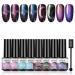 Rosalind UV nail polish Magnetic set Shellac set gel nail polish glitter shellac nail polish cat eye soak off uv gel polish with magnet stick mini