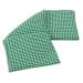 Organic spelt pillow 20x50cm large 3-chamber - green-white checked - heat pad grain pillow