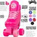 Crazy Skates Soda Pop Adjustable Roller Skates - Strawberry Slide SMALL | Fits 4 Shoe Sizes | US Mens j12-2, US Ladies j12-2, EU 31-34 - Buy Online on GoSupps.com