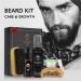 Beard Care Kit with Oil, Balm, Brush, Comb - Perfect Gift for Men - Rapid Growth & Thickening - 5pc Set - Buy Online on GoSupps.com