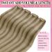 Youngsee 30 cm Light Brown Clip-In Hair Extensions | Real Hair Smooth & Lightweight | 7PCs #p8a/60 - Buy Online on GoSupps.com