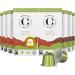 CRU Kafe "Half Caff" Nespresso Compatible Coffee Pods 80 Aluminium Capsules Organic Half Caff Coffee 10 count (Pack of 8)