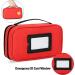 CURMIO Insulated Insulin Cooler Travel Case - Red Double Layer Diabetic Supplies Storage Bag - Detachable Pouches for Insulin Pens & Medication - Includes Ice Packs - Bag Only - Buy Online on GoSupps.com