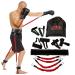 Boxing Resistance Bands for MMA Martial Arts Resistance Training at Home for Punches/Kicks 150lbs Exercise Bands Full Body Fitness Workout to Enhance Explosive Power/Speed/Agility Red Color