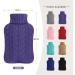 Samply 2L Hot Water Bottle with Knitted Cover - Hot & Cold Compress for Pain Relief - Lilac - Buy Online on GoSupps.com