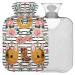 Naanle stripes skulls cats hot water bottle with reference transparent hot water bottle Handfoot Warmer Heading bag for pain relief heat and cold therapy 1l