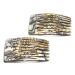 Camila Paris Onyx and Pearl French Hair Side Comb 4 Pack - Handmade Small Decorative Combs for Women, Strong Hold Clips - Made in France - Buy Online on GoSupps.com