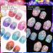 MSRUIOO Reflective Glitter Color Changing Gel Nail Polish Temperature Color Change Glitter Gel Polish Reflective Gel Nail Polish Diamond Glitter Pink Purple Blue Color Changing Nail Polish 2 Colors Changing Gel Nail Polish - Buy Online on GoSupps.com