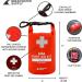 Breakwater Supply Waterproof First Aid Kit Dry Bag - Emergency Survival Supplies for Boating, Camping, Kayaking - Lightweight, Floating, Reflective - Red Color - Buy Online on GoSupps.com