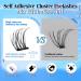 Self Adhesive Eyelashes - No Glue Needed, Natural Look Cluster Lashes (120pcs, 8-16MM) - Reusable & Beginner-Friendly - Buy Online on GoSupps.com
