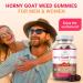 Horny Goat Weed Gummies 800mg (60 ct) for Men & Women - Natural Energy & Performance Boost - Vegan & Gluten-Free - Grapefruit Flavor - Buy Online on GoSupps.com