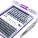 DIY Lash Extension Kit at Home  240pcs Eyelash Extension Kit Individual Lashes Kit Lash Clusters D Curl Wispy Lash Kit Eyelash Kit Lash Clusters Kit with lash bond and seal and lash Tweezers 20D&40D 20D&40D Mixed Kit