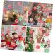 PRETYZOOM 24 Sheets Christmas Candy Decorations Ribbons Xmas Candies Xmas Ornaments Window Decorative Stickers - Buy Online on GoSupps.com