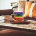 Rainbow Chakra Crystal Candle 14 oz | Healing Candles with Crystals for Positive Energy & Cleansing | Spiritual Candles - Citronella Scent - Buy Online on GoSupps.com