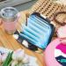 MuooouM Portable Storage Bag for Women - Cat & Sunflower Motif | Menstruation Cup & Bandages Organizer | Stylish & Functional for Teens & Girls - Buy Online on GoSupps.com