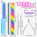 MELLIEX Nail File and Buffer Manicure Kit 12-Pack - Cuticle Trimmer, Nippers, Pusher, Brush, Toe Separator - Nail Care Set for Natural and Acrylic Nails (Multi-Colored) - Buy Online on GoSupps.com