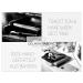 Delmon Varone Personalized Black Leather Cosmetic Bag - Premium Women's Makeup Zipper Pouch - Buy Online on GoSupps.com