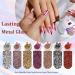 Black Chrome Press On Nails - Medium Almond - 24 PCS Metallic Fake Nails for Daily Wear | SXVME Mirror Metal Acrylic Nails - Buy Online on GoSupps.com
