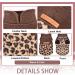 Small Dog Sweater with Leash Hole - Winter Fleece Chihuahua Clothes for Teacup Yorkie - Leopard Print Camouflage Design (Large) - Buy Online on GoSupps.com