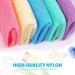 UJFQBH 5-Piece African Bath Sponge Set - Exfoliating Shower Body Scrubber & Back Scrubber | Daily Use | Purple Pink Green Blue White - Buy Online on GoSupps.com