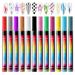 Pens Set - 12 Colors 3d Graffiti Pens Nail Paint Water-Based Gel Polish Pens For Colorful Nail Decoration Tools Painting Pens For