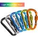 Zalava 6pcs 2D-Clip Locking Carabiner Keychain Clips in 6 Colors - Buy Online on GoSupps.com