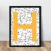 Personalized Initial Name Print - Scandi Style Polka Dot Nursery Wall Art - Kids Room Decor - A4 Size - Buy Online on GoSupps.com