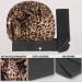 Arqumi Silk Bonnet 2PCS Large Hair Wrap for Sleeping - Adjustable Satin Cap for Long Curly Thick Black Hair - Women's Hair Care Bonnet in Black & Leopard Pattern - Buy Online on GoSupps.com