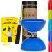 Diabolo leisure sports Jonglier-Set Pro with ball-mounted diabolo (blue) hand sticks made of aluminum replacement cord (160cm) and printed instructions