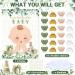 Sinmoe Pin the Pacifier Game - Baby Party Decorations | 24 Stickers & Poster Set for Girl's Birthday | Fun Sage Green Theme - Buy Online on GoSupps.com